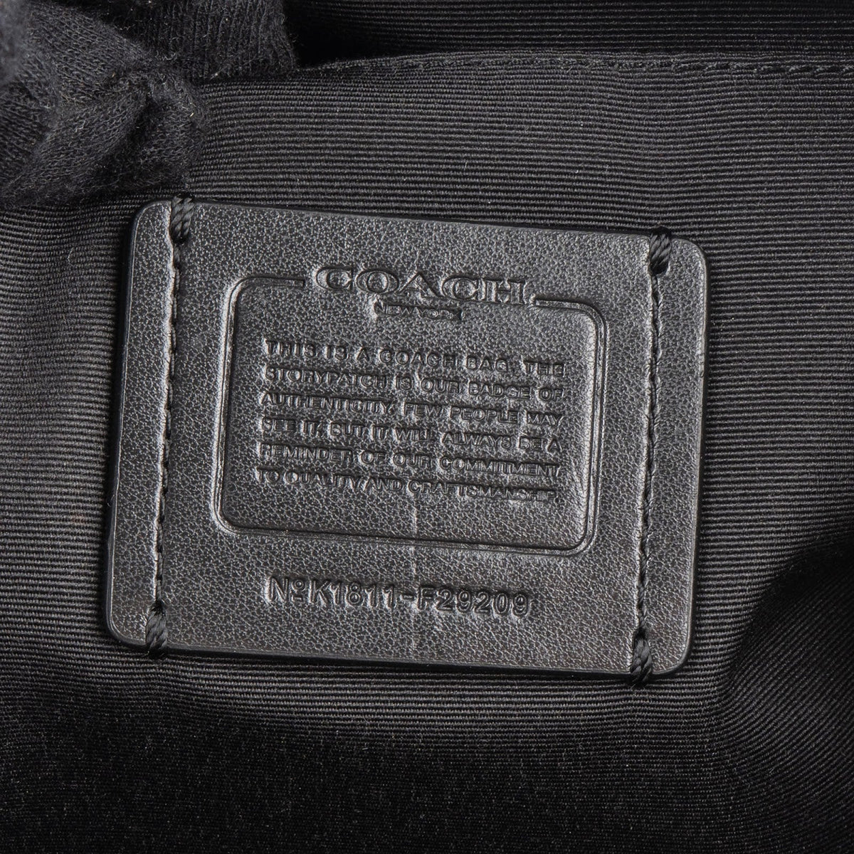 Coach Monogram Signature Black Hobo Shoulder Bag