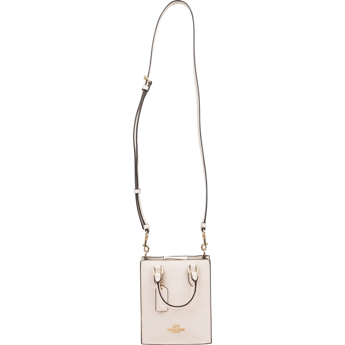Coach Pebbled Dempsey Mini North South Tote Crossbody Handbag