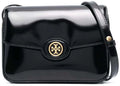 Tory Burch Robinson Spazzolato Shoulder Bag Black